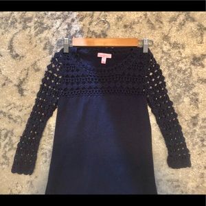 Lilly Pulitzer navy sweater dress